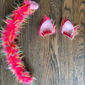 Neon Pink Cat Costume